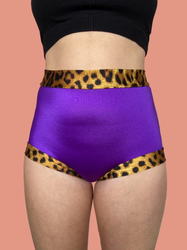 Happy Body Collective Purple Pussycat Hotpants front