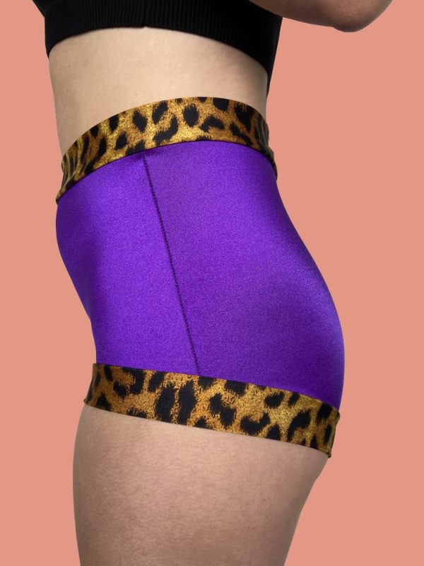 Happy Body Collective Purple Pussycat Hotpants side
